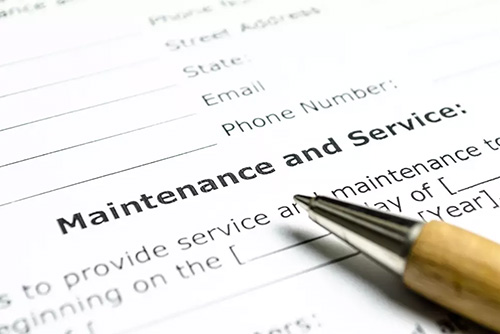 maintenance and service contract
