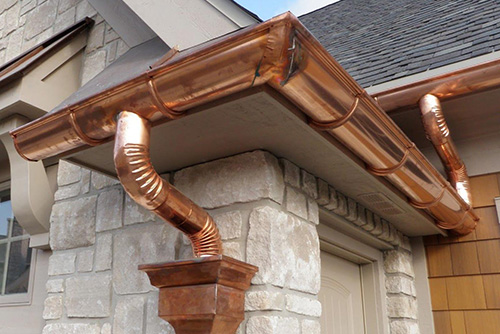 seamless copper gutters